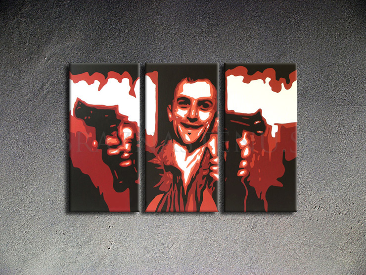  Taxi Driver 3 dílny POP ART obraz