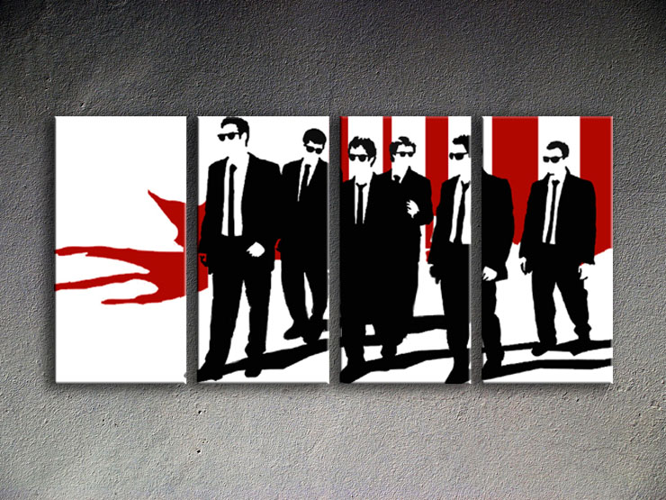 Reservoir Dogs 4 dílny POP ART obraz