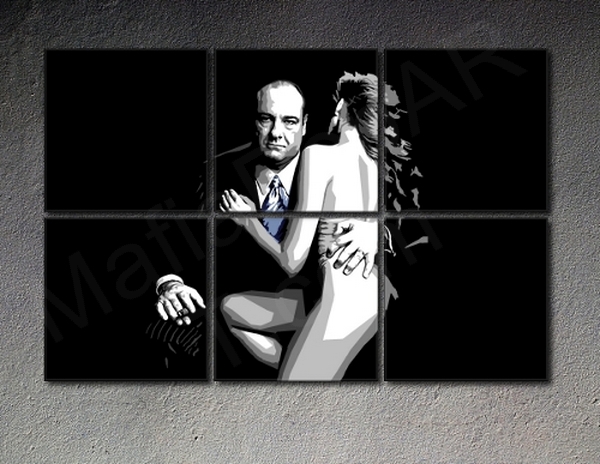 The Sopranos - 6 dílny POP ART obraz