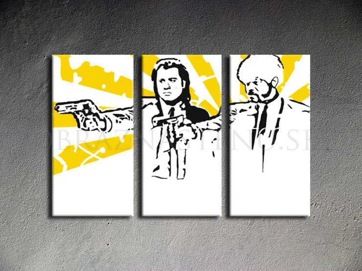 Pulp fiction 3 dílny POP ART obraz