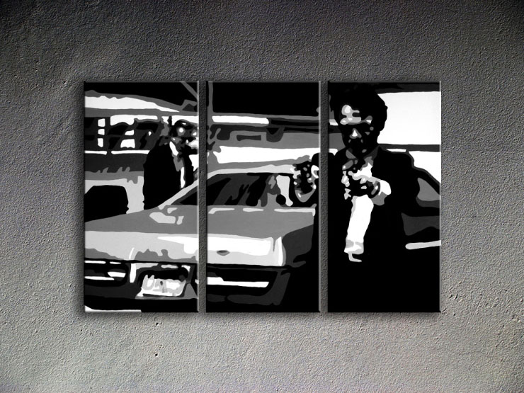 „Reservoir Dogs“ 3 dílny POP ART obraz