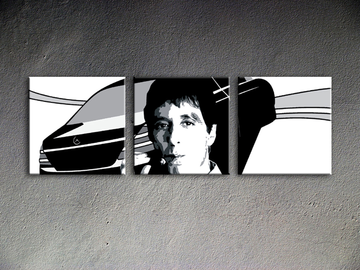 AL PACINO 3 dílny POP ART obraz