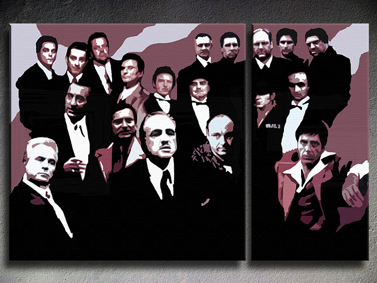 The MAFIA Family 3 dílny POP ART obraz