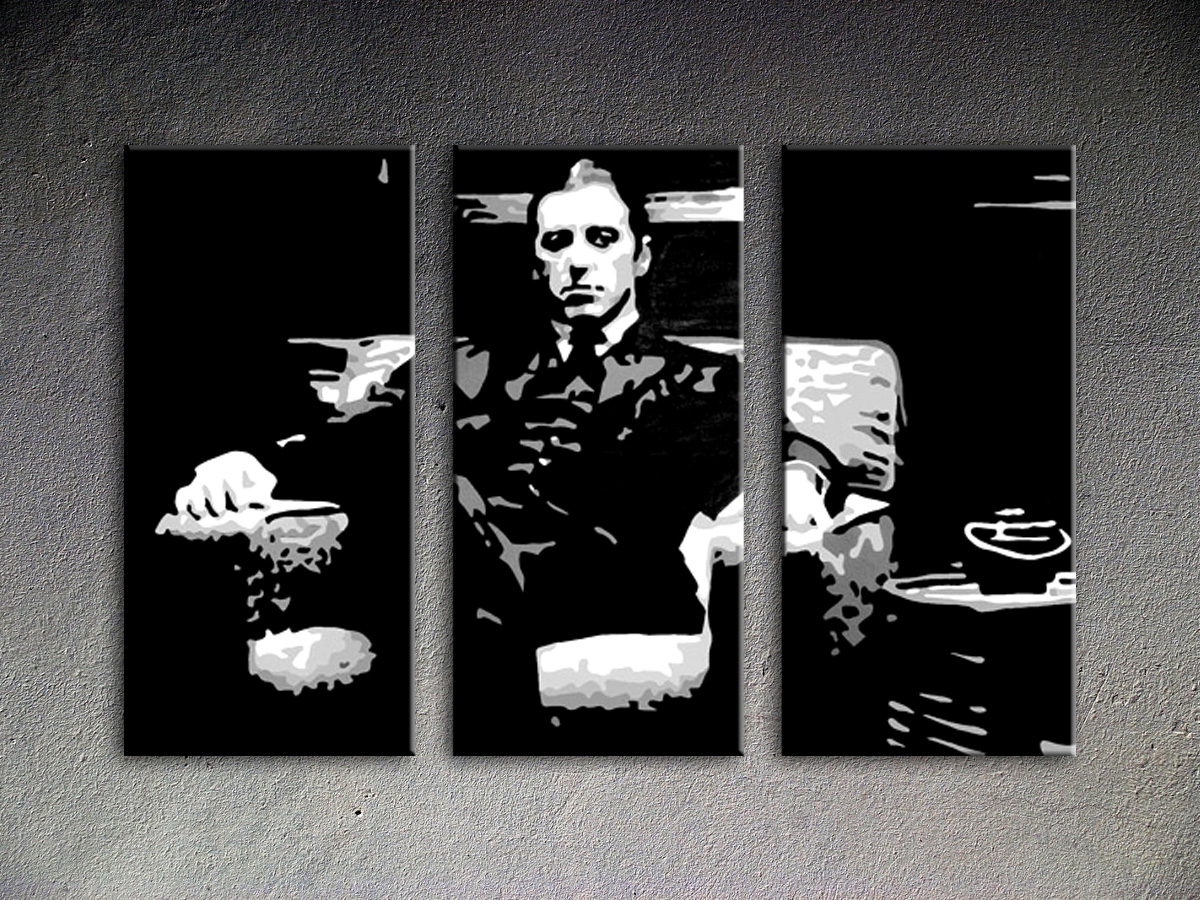 Godfather 3 dílny POP ART obraz