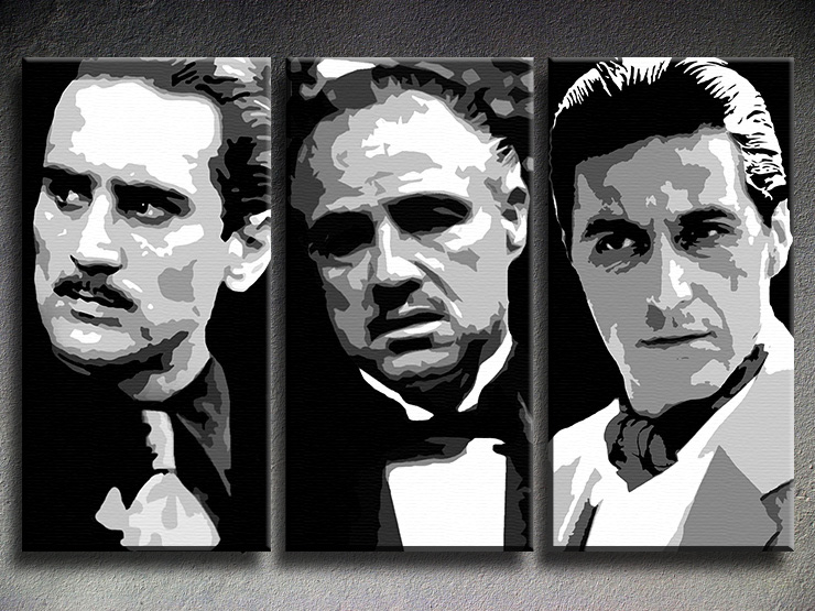 Godfather 3 dílny POP ART obraz