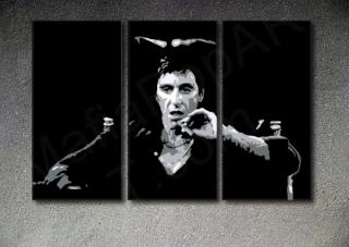 Scarface - AL PACINO 3 dílny POP ART obraz