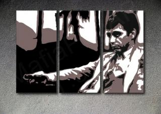 Scarface - AL PACINO "Palm Beach" 3 dílny POP ART obraz