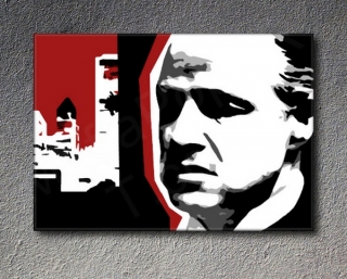 The Godfather "Mafia City" Marlon Brando POP ART obraz
