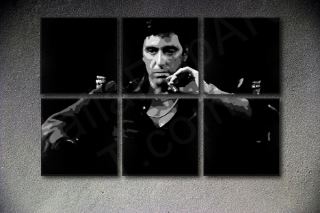 Scarface - AL PACINO 6 dílny POP ART obraz