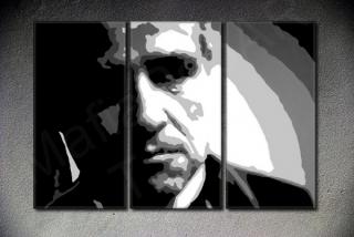 The Godfather Vito Corleone Marlon Brando 3 dílny POP ART obraz 